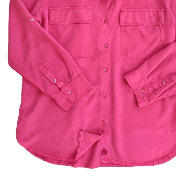 Babaton Aritzia Utility Shirt, Pink, Relaxed Fit, Tencel Lyocell Fabric, Large - Picture 5 of 8